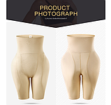 Стягуючі труси пуш ап для збільшення сідниць і стегон 4 пуш ап чорні у формі груші, фото 7