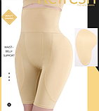 Трусики пушап у формі Попка Персик S-6XL чорні, фото 4