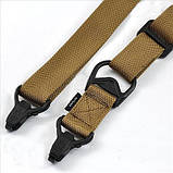 Тактичний збройовий 1-2 точковий ремінь Magpul MS3 PTS (Гонконг) - ПІСОЧНИЙ (Койот), фото 2