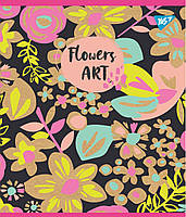 Зошит шкільна А5 18 лінія YES Flowers Art Крафт набір 10 шт. (765090), фото 3