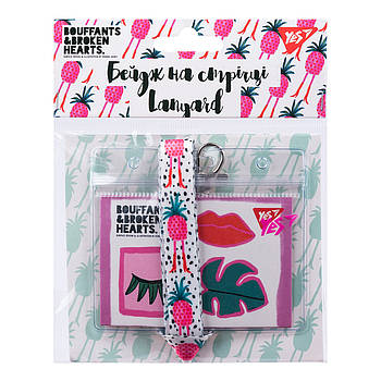 Бейдж YES на стрічці "Tropic Party" принт (940239)