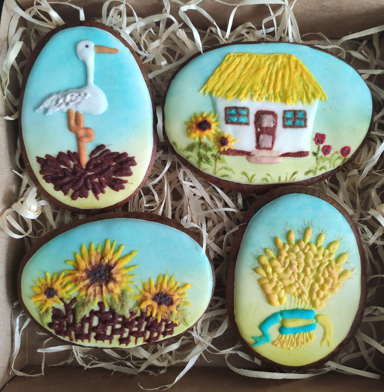 Подарунковий бокс пряників на день незалежності України, фото 1