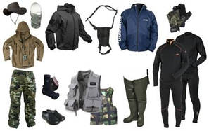 Одяг для риболовлі, полювання і туризму