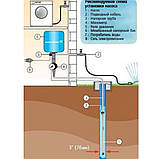 Заглибний глибинний насос Wisla 4 QJD 1.2-50-0.37 для свердловин шнековий ГАРАНТЯ 5 років! комплект трос муфти, фото 5