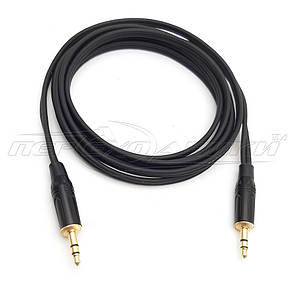 Аудіокабель AUX 3.5 mm jack HQ (висока якість), дві жили кожна в екрані, фото 4
