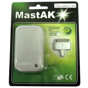 Зарядний пристрій MastAK MFI-011 ( USB 5v 2.1 A )+ шнурок Iphone, фото 1