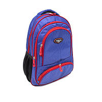 Рюкзак шкільний "CALIFORNIA" Синій з червоним", ортопедичний, розмір "М" для середніх і старших класів