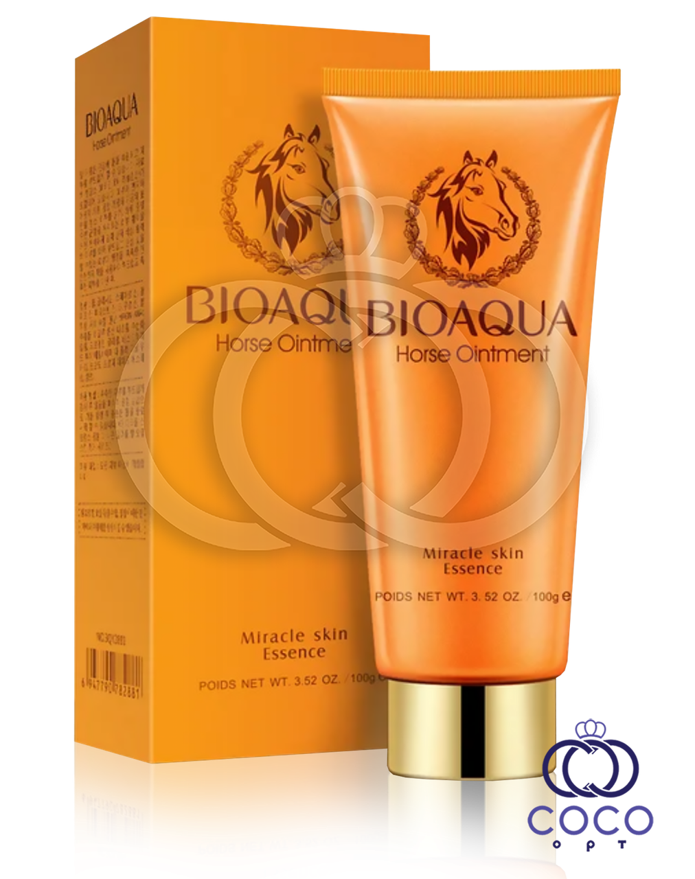 Пінка для вмивання Bioaqua Horse Oinment Miracle Skin Essence з кінською олією, фото 1