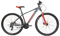 Велосипед найнер Crosser 075С 29" (рама 17, 21S) Hidraulic Shimano серо-красный