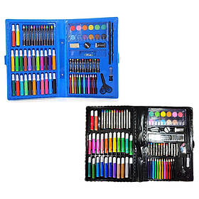 Набір для творчості Coloring Art Set 86 предметів (Black) | Набір для малювання у валізі