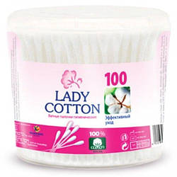 Ватні палички в банці Lady Cotton, 100 шт.