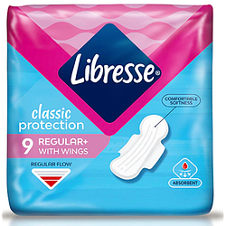 Гігієнічні прокладки Libresse Classic Protection Regular+, 9 шт.