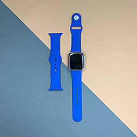 Силиконовый ремешок синий для смарт-часов W26, W26+, W26+ Pro, T500, T500+ Pro, T68 Pro, FK88