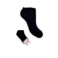 Носки детские сетка "Melody" короткие, черные, размер 7-8 лет