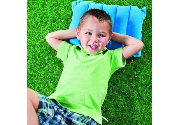 Надувна подушка Bestway Travel Pillow Blue 67485, фото 2