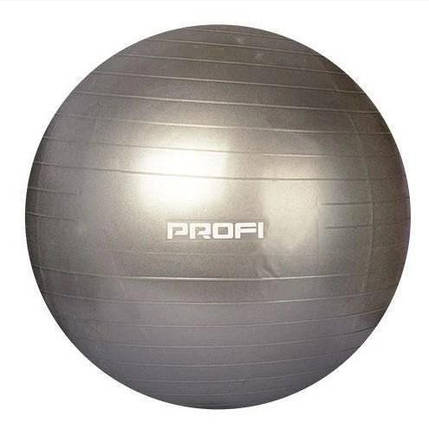Фітбол Profi Ball 65 см. Сірий (MS 0382GR), фото 2