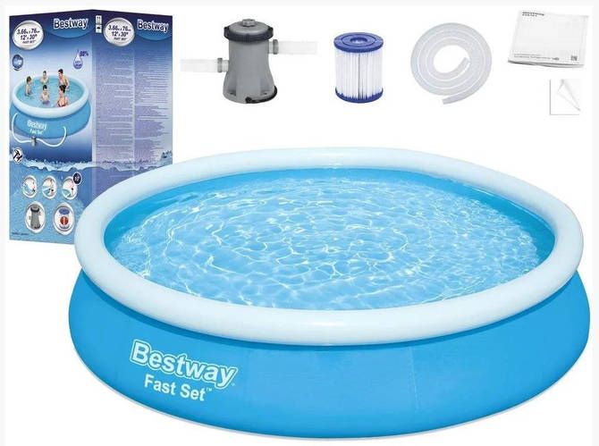 Надувной круглый бассейн Bestway 57274 (366x76 см) с картриджным ...