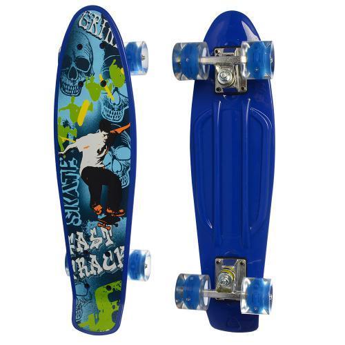 Пенні Борд зі світними колесами 22 дюйма (MS 0749-5BL) Синій