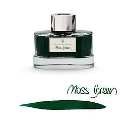 Чорнило Graf von Faber-Castell Moss Green у скляній баночці 75 мл, колір зелений мох (перманентні), 141004