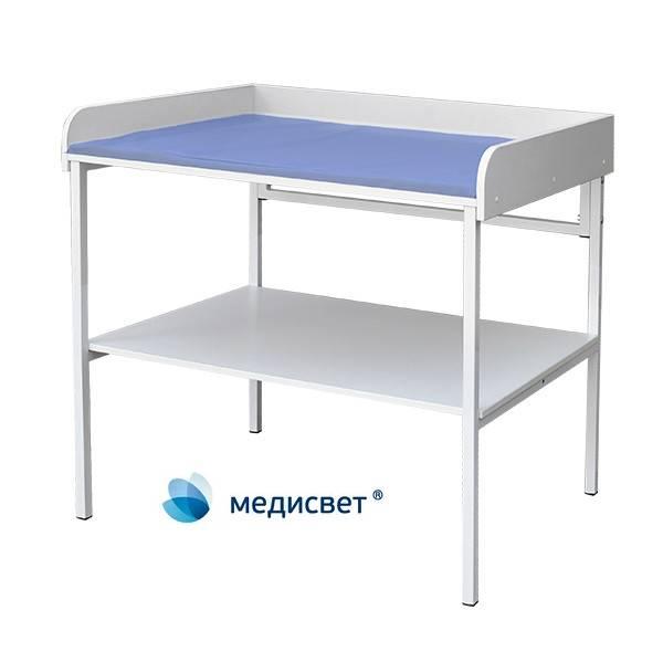 Пеленальний стіл медичний, пеленальний столик для новонародженого з оббивкою СПЛ