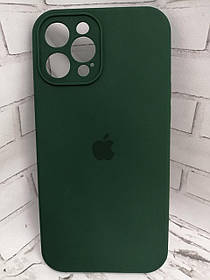 Чохол на iPhone 12 Pro Max накладка бампер протиударний Original Soft Case Forest green