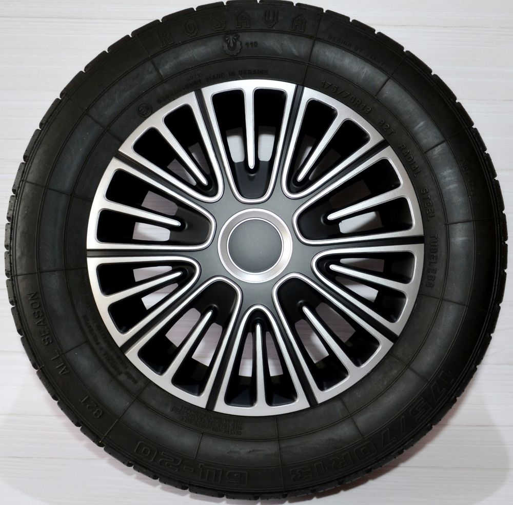 Ковпаки на колеса. Ковпаки колісні ARGO R16 MOTION Silver/Black. Колпаки на диски, фото 1