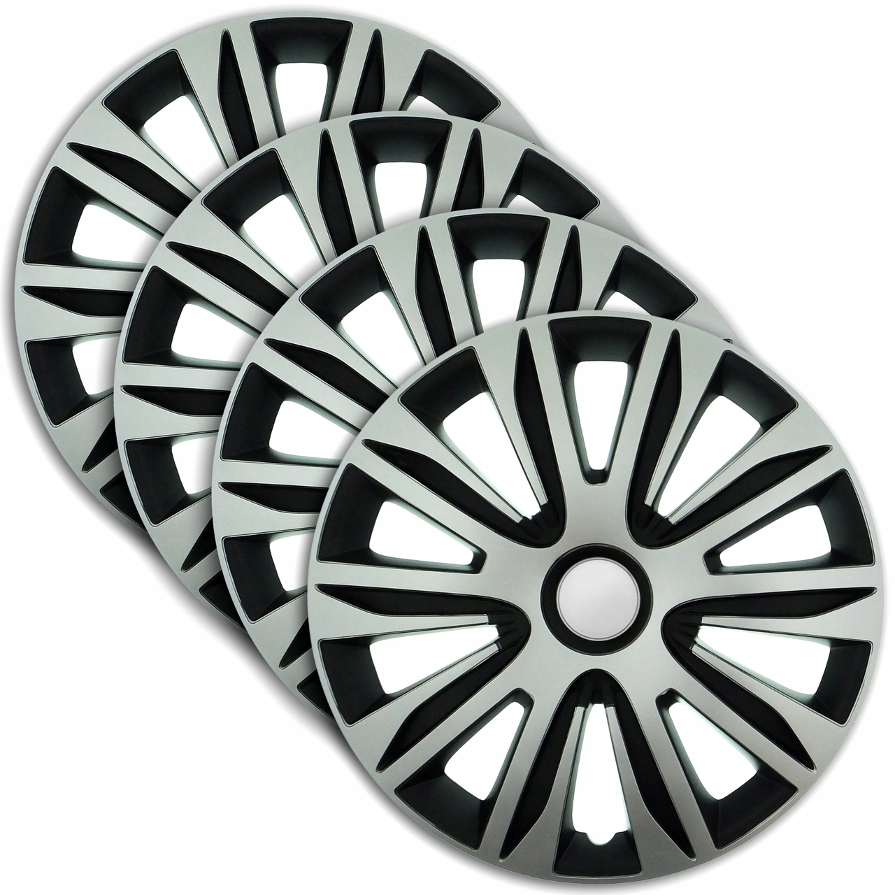 Ковпаки на колеса. Ковпаки колісні ARGO R16 NARDO Silver/Black. Колпаки на диски, фото 1