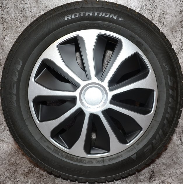 Ковпаки на колеса. Ковпаки колісні ARGO R14 PLATIN Silver/Black. Колпаки на диски