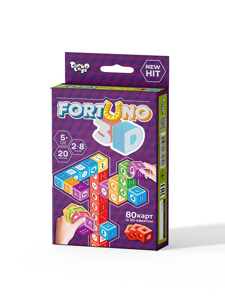 Дитяча настільна розважальна гра Danko Toys «Fortuno 3D», G-F3D-01-01U