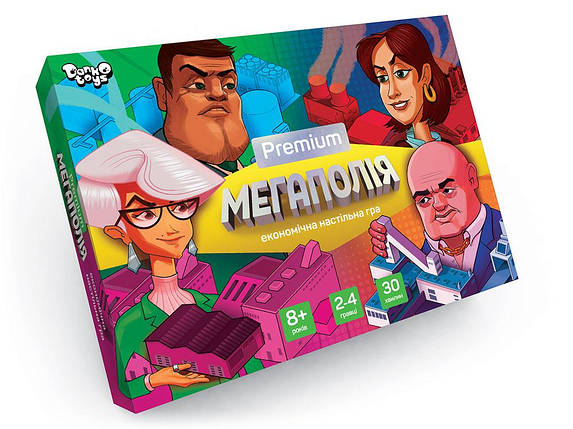 Дитяча настільна розважальна гра Danko Toys «Мегапол Premium», G-MP-01-01U, фото 1