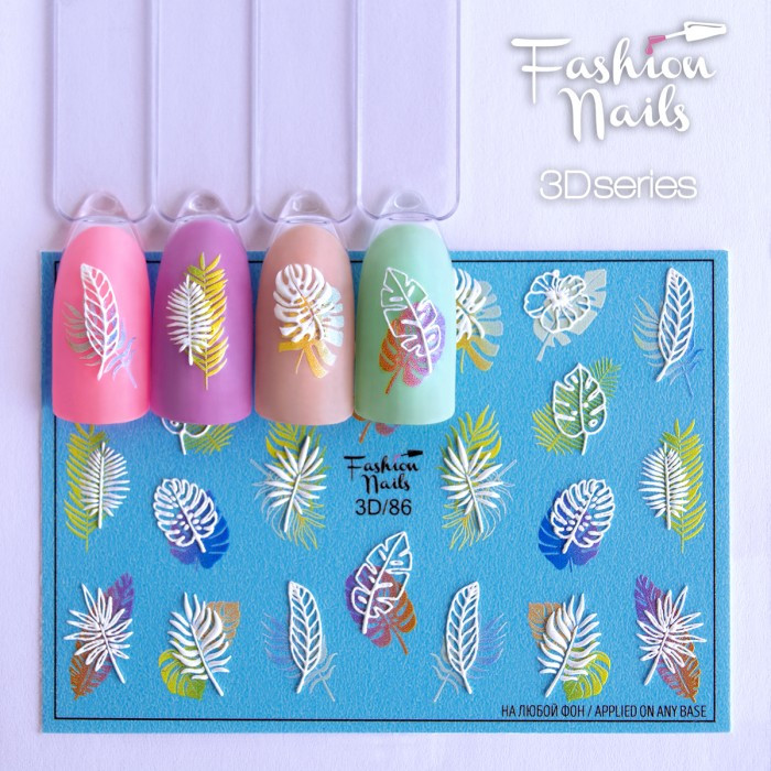 3d Слайдер-дизайн Наклейки на нігті для дизайну нігтів Fashion Nails 3D/86