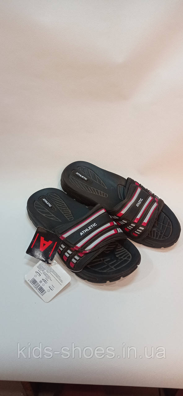 Підліткові сланці шльопанці липучка 39-25 - фото 1 - id-p1447005714