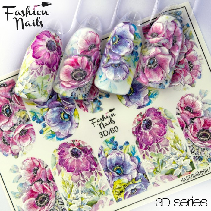 3d Слайдер-дизайн Наклейки на нігті для дизайну нігтів Fashion Nails 3D/60