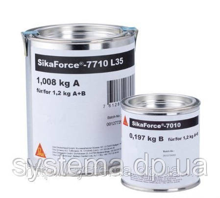 SikaForce®-7710 L 35 (A+B) - Двокомпонентний поліуретановий клей для складання сендвіч-панелей, 1,2 кг, фото 2