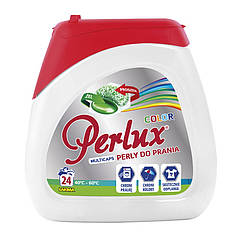 Капсули для прання та виведення плям для кольорових речей Perlux Super Compact COLOR 24шт/уп