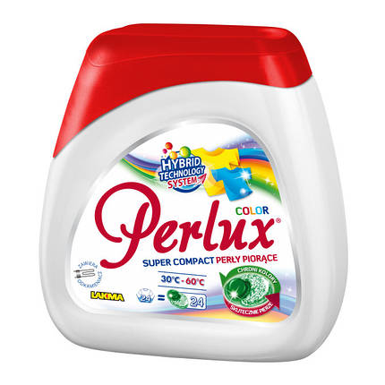 Капсули для прання та виведення плям для кольорових речей Perlux Super Compact COLOR 24шт/уп, фото 2