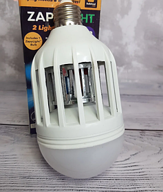 Антимоскітна лампа Zapp Light LED знищувач комарів та комах світлодіодна лампа 2 в 1