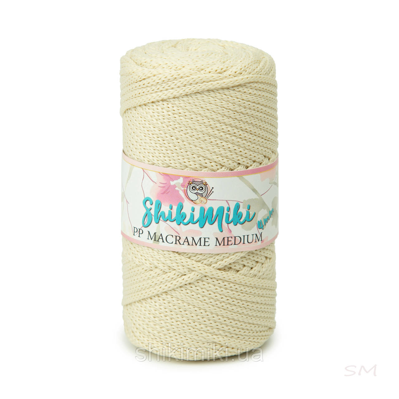 Трикотажний шнур PP Macrame Medium, колір Молочний