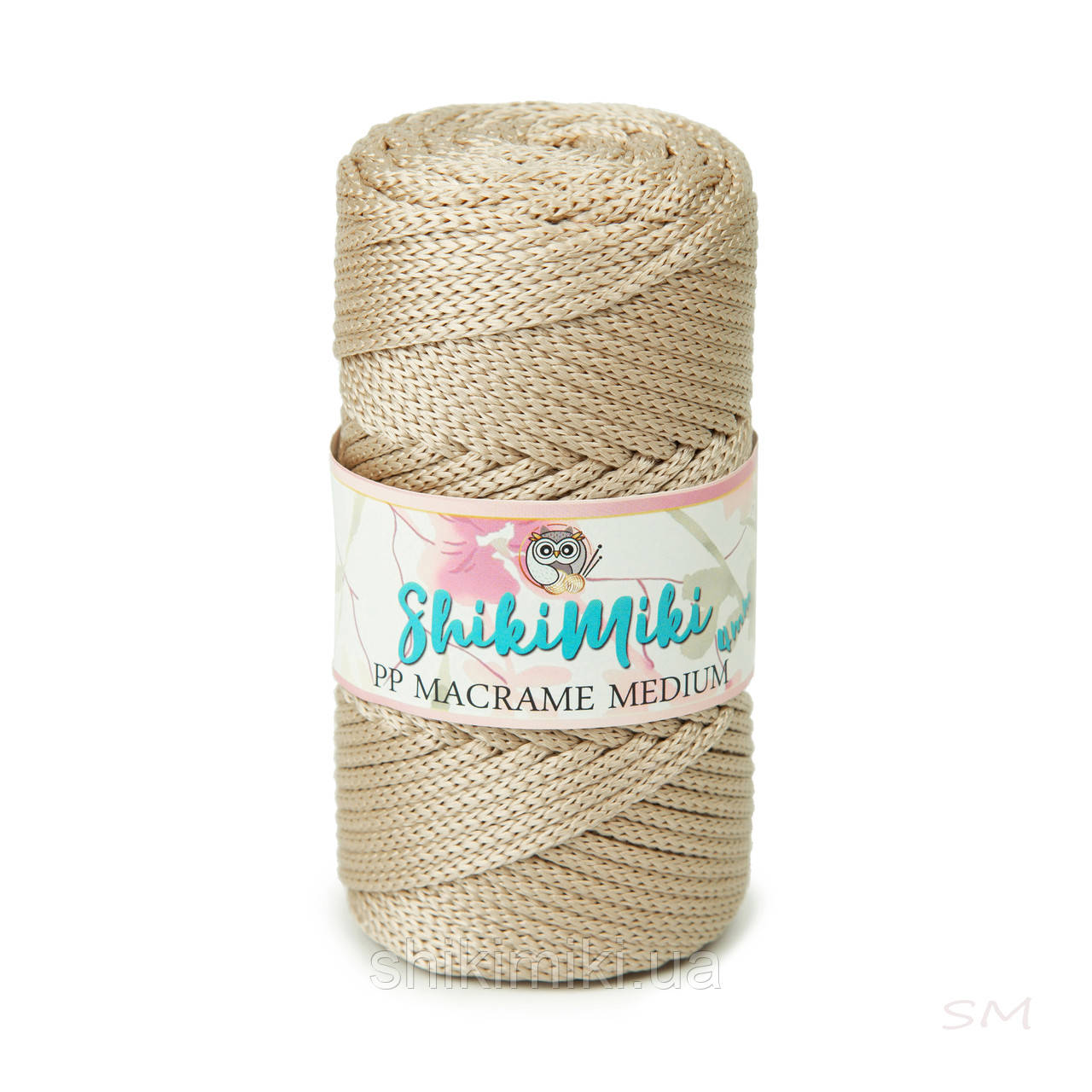 Трикотажний шнур PP Macrame Medium, колір Латте