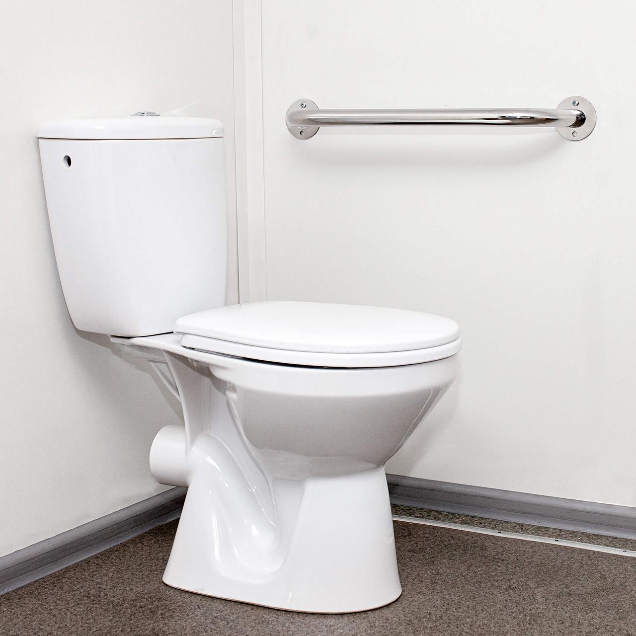 Поручень настінний для інвалідів, довжина 900 мм, ручка ∅32 мм, нержавіюча сталь., фото 1