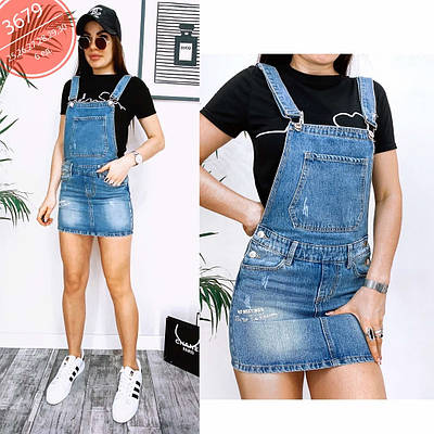 Жіночий джинсовий сарафан