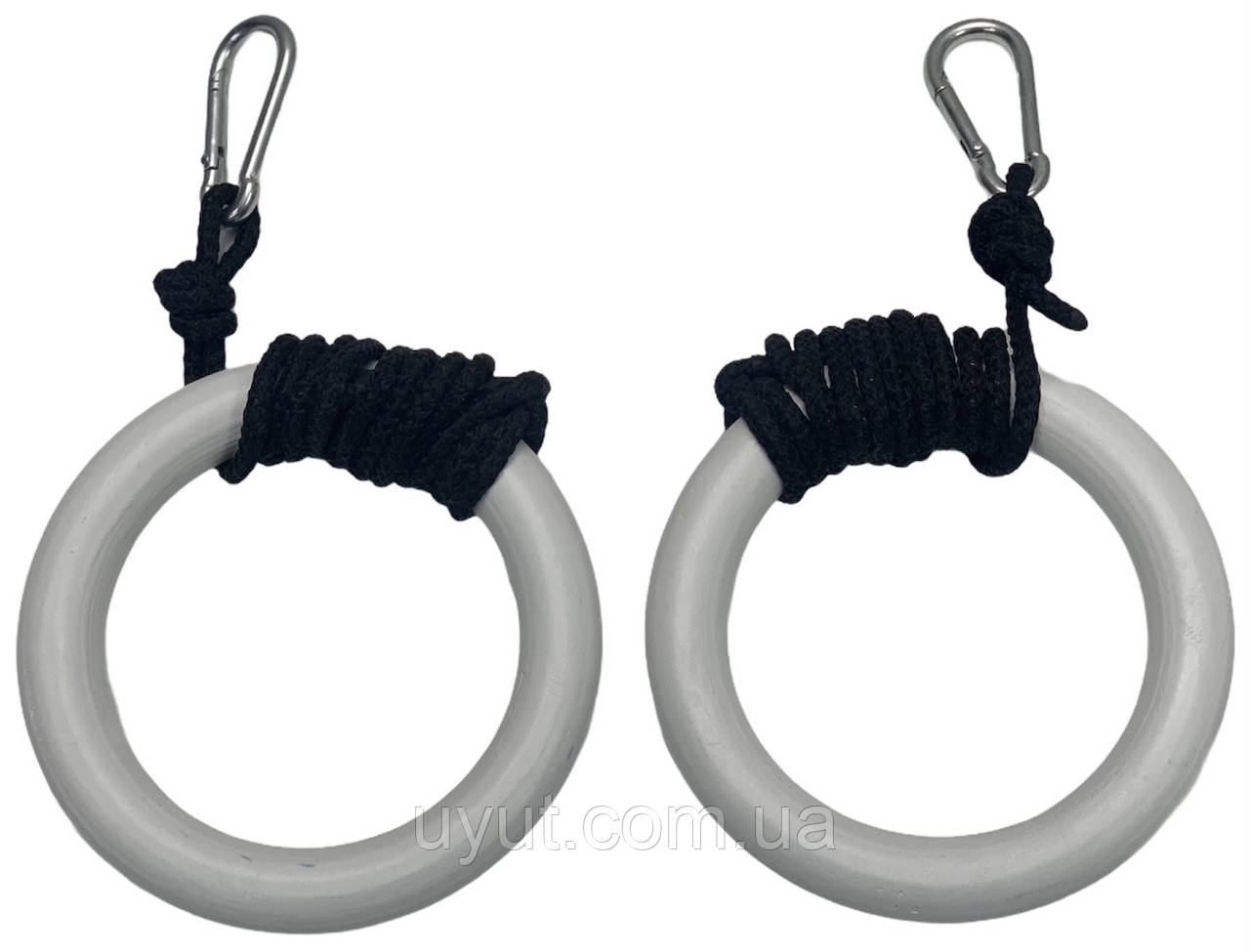 Кільця гімнастичні (колір білий), фото 1