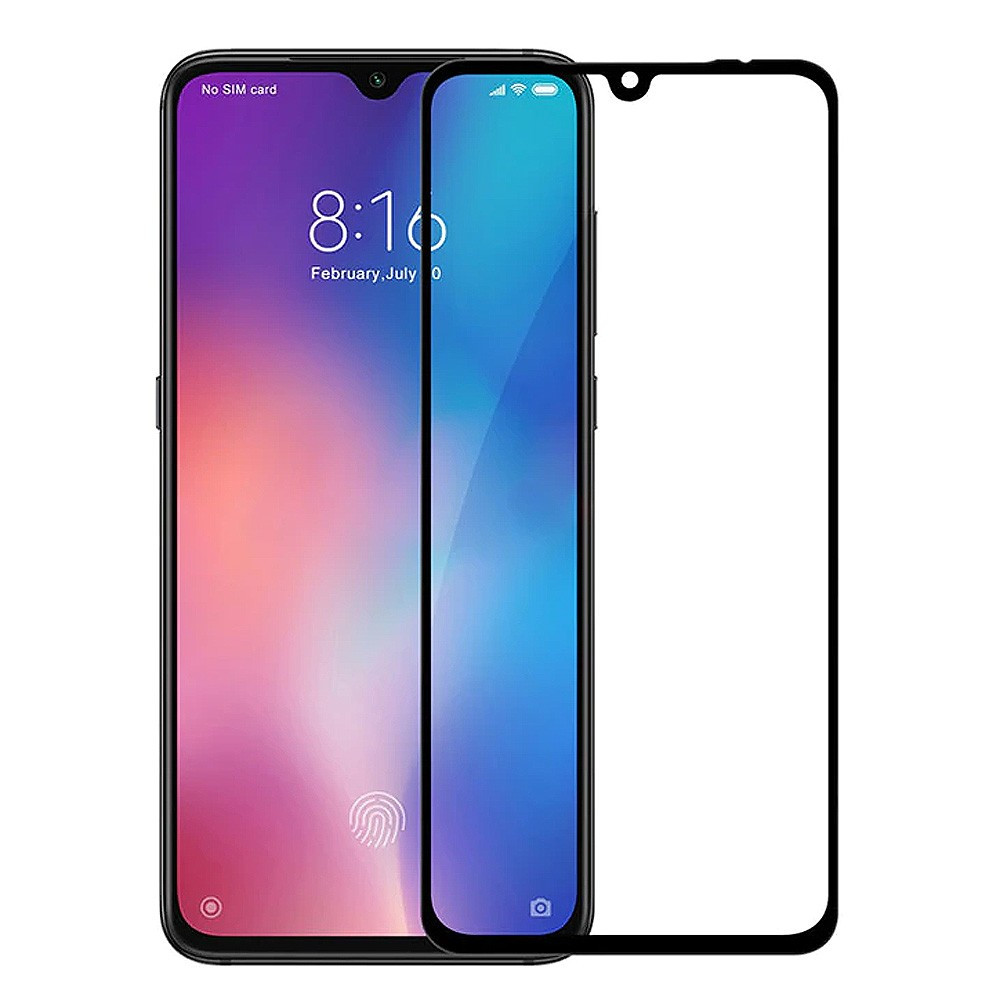 Скло захисне для Xiaomi Mi A3 | Mi CC9e (0,3мм, 5D, чорне) Full Glue