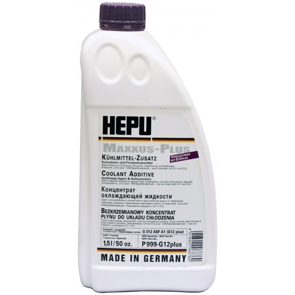 Антифриз концентрат Hepu G12 Plus 1,5 л (фіолетовий)