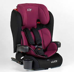 Дитяче автокрісло (група 1-2-3, 9-36кг) JOY ISOFIX 73180 Вишневе