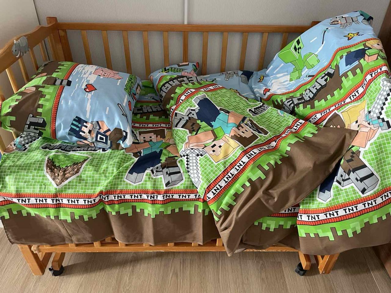Дитяча постільна білизна в ліжечко - Майнкрафт