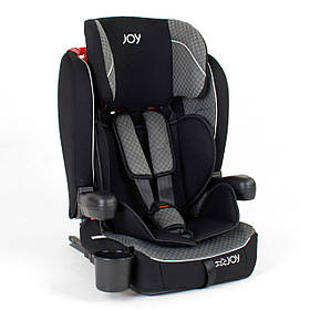 Дитяче автокрісло (група 1-2-3, 9-36кг) JOY ISOFIX 51226 Сіро-чорний