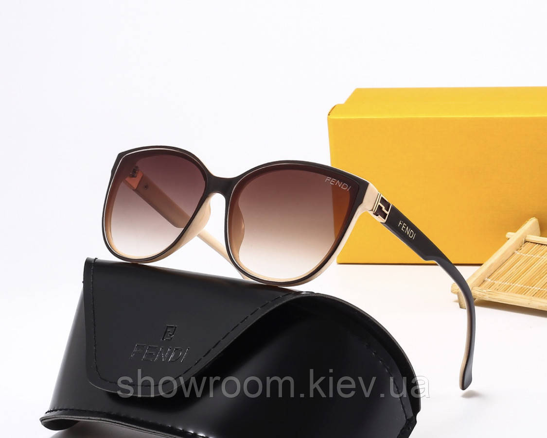 Жіночі сонцезахисні окуляри Fendi (9437) brown