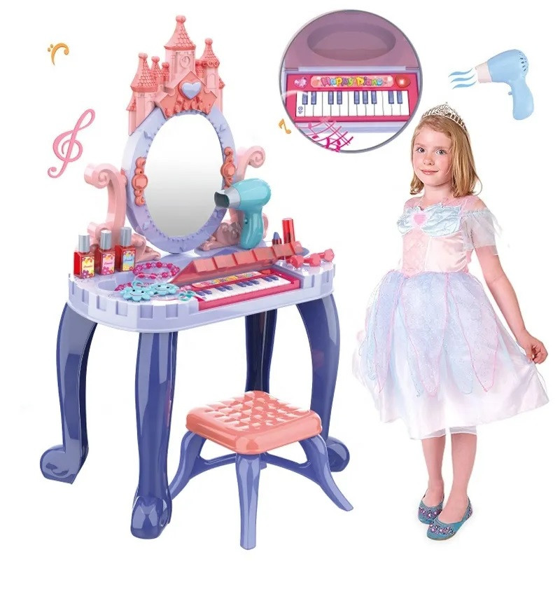 Дитяче ігрове трюмо "Beautiful Girl" королівський замок зі стільчиком