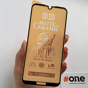 Плівка для Huawei Y5 2019 МАТОВА керамічна плівка на екран хуавей у5 2019 чорна CRM